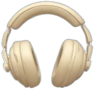 Beige Earphone