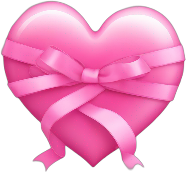 Pink Heart with Bow