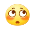 Embarrassed emoji